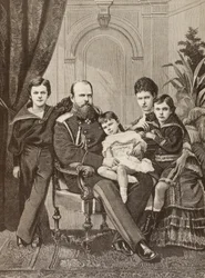 Alejandro III de Rusia y su familia, de 